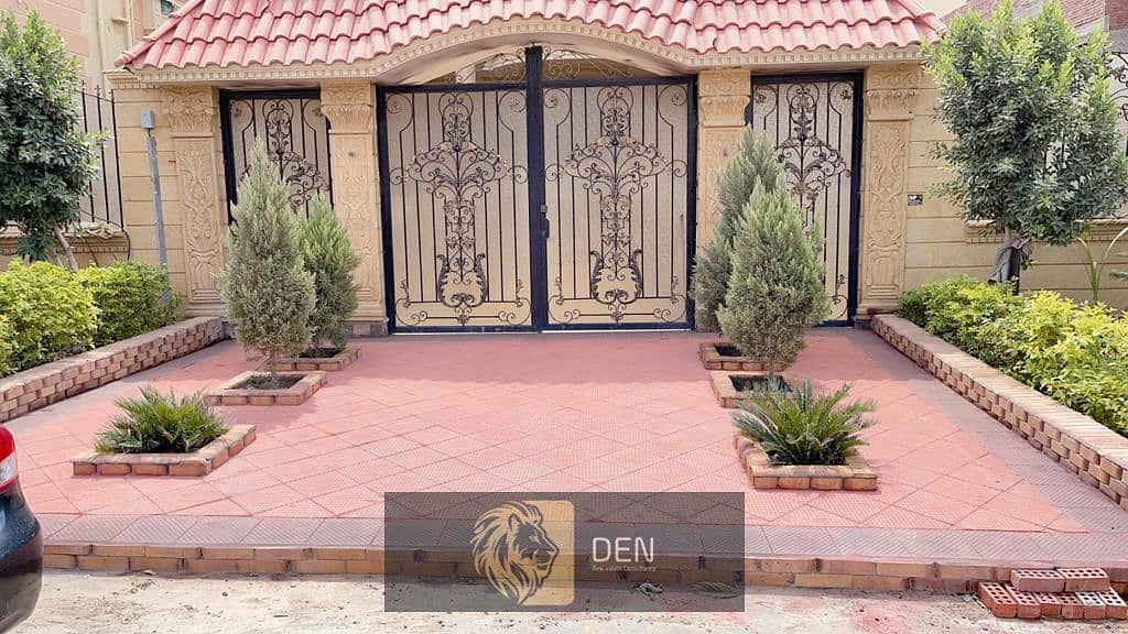 Fully finished Villa with a garden view in El- Yasmeen Villas, First Settlement 2