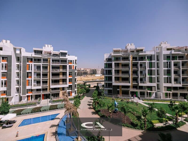 Apartment for sale in the new phase of Icon Gardens Compound with a 10% down payment And get a 5% discount In the Fifth Settlement in Golden Square 2