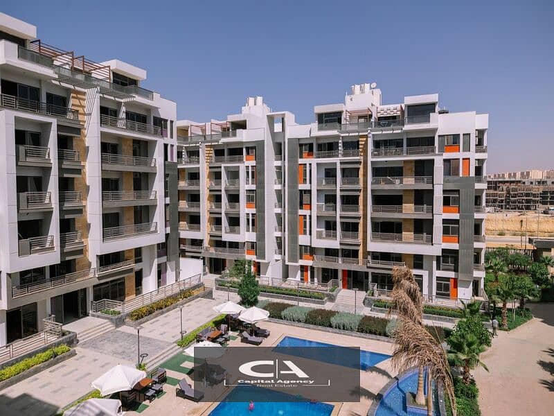 Apartment for sale in the new phase of Icon Gardens Compound with a 10% down payment And get a 5% discount In the Fifth Settlement in Golden Square 3