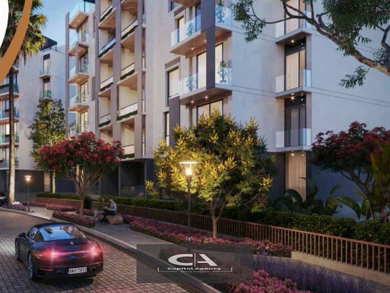 Apartment for sale in the new phase of Icon Gardens Compound with a 10% down payment And get a 5% discount In the Fifth Settlement in Golden Square 12