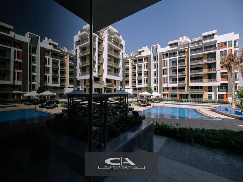 Apartment for sale in the new phase of Icon Gardens Compound with a 10% down payment And get a 5% discount In the Fifth Settlement in Golden Square 16