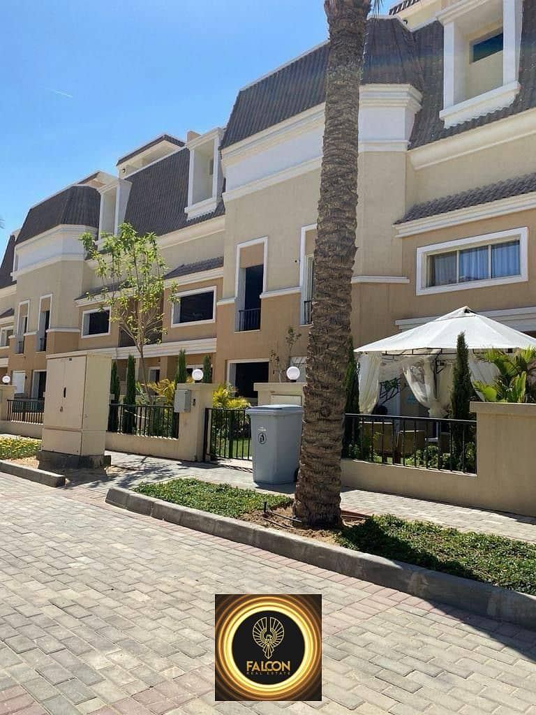 فيلا 3 ادوار (5 غرف ) بنص تمنها للبيع بالتقسيط ف كمبوند سراي القاهرة الجديدة / Villa For Sale In Sarai New Cairo 1