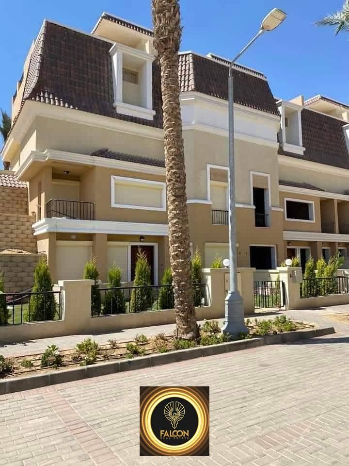 فيلا 3 ادوار (5 غرف ) بنص تمنها للبيع بالتقسيط ف كمبوند سراي القاهرة الجديدة / Villa For Sale In Sarai New Cairo 8