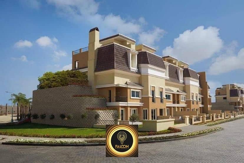 فيلا 3 ادوار (5 غرف ) بنص تمنها للبيع بالتقسيط ف كمبوند سراي القاهرة الجديدة / Villa For Sale In Sarai New Cairo 9