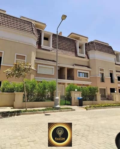 with 42% cash discount Town house, with a Prime view, on Central Park , in Compound, new cairo