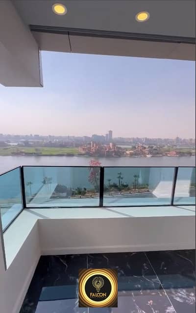 A hotel apartment with a panorama view on the Nile Corniche in Maadi fully furnished with air conditioners