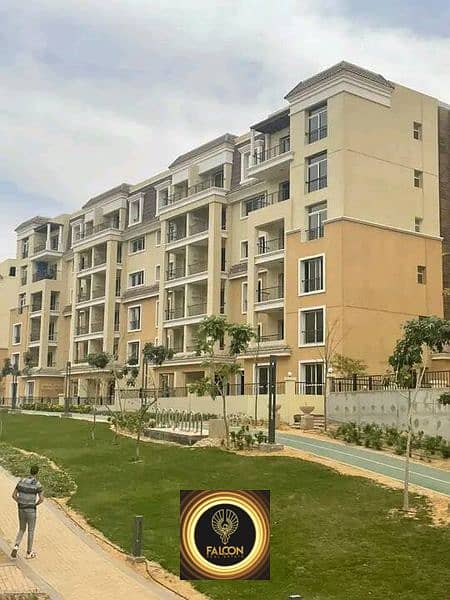 For sale, an apartment in a distinguished compound in New Cairo, next to Madinaty, in Sarai Compound, in installments over 8 years without interest 4