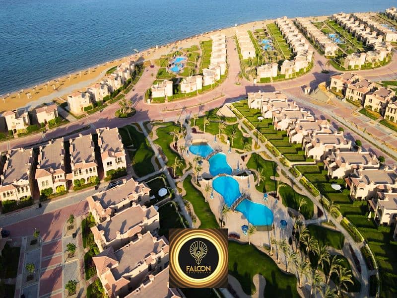 Receive now a chalet with a garden on the sea, ultra super deluxe finishing, in La Vista Gardens, Ain Sokhna 2