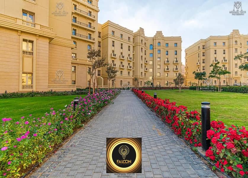 With a down payment of 520 thousand, an apartment for immediate delivery for sale, ultra super deluxe finishing, Garden City R5 Compound, the New Admi 7