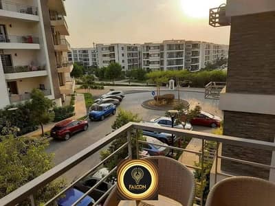 For sale, a unique double view apartment in a very special location inside the Taj City Compound in front of Cairo Airport, the best location