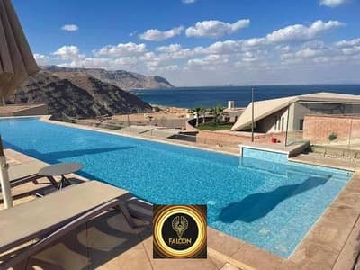 Fully finished chalet with a wonderful view on the lagoon in Monte Galala village, Ain Sokhna, without down payment and installments over 10 years wit