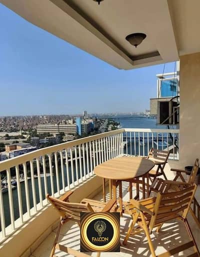 For sale, a hotel apartment overlooking the Nile, fully finished (air conditioners + furniture + kitchen), immediate delivery, in the Rêve Du Nil proj