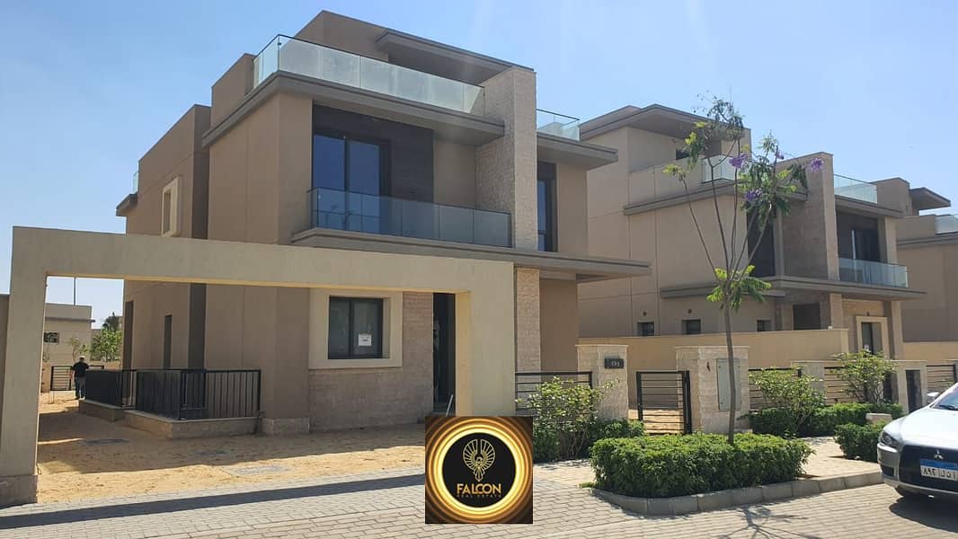 For sale, a villa from Sodic, immediate delivery, in the most distinguished location in Sheikh Zayed, in the Sodic Estates compound 7