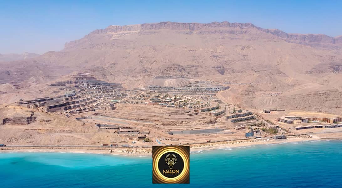 شاليه 70 متر للبيع seaview بدون مقدم 0% فـــ IL Monte Galala  المونت جلاله بأعلي نقطه في العين السخنه ع طريق الزعفرانه 5