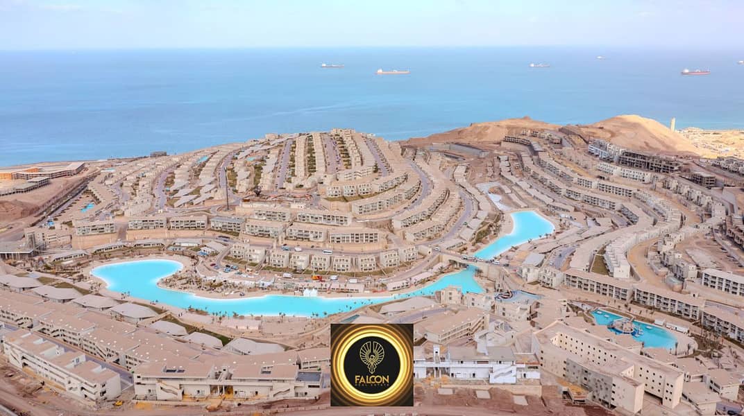 شاليه 70 متر للبيع seaview بدون مقدم 0% فـــ IL Monte Galala  المونت جلاله بأعلي نقطه في العين السخنه ع طريق الزعفرانه 7