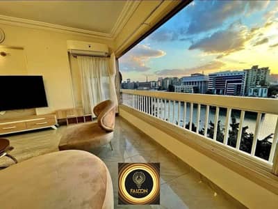 Furnished apartment imaginary view on Nile and pyramids with the highest investment return in Reve de Nil Tower Maadi next to Hilton and Nile Pearl