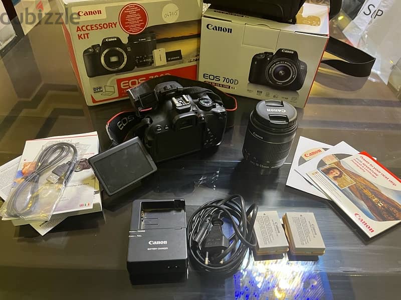 Canon 700D DSLR Camera (Like New) with Accessories 2