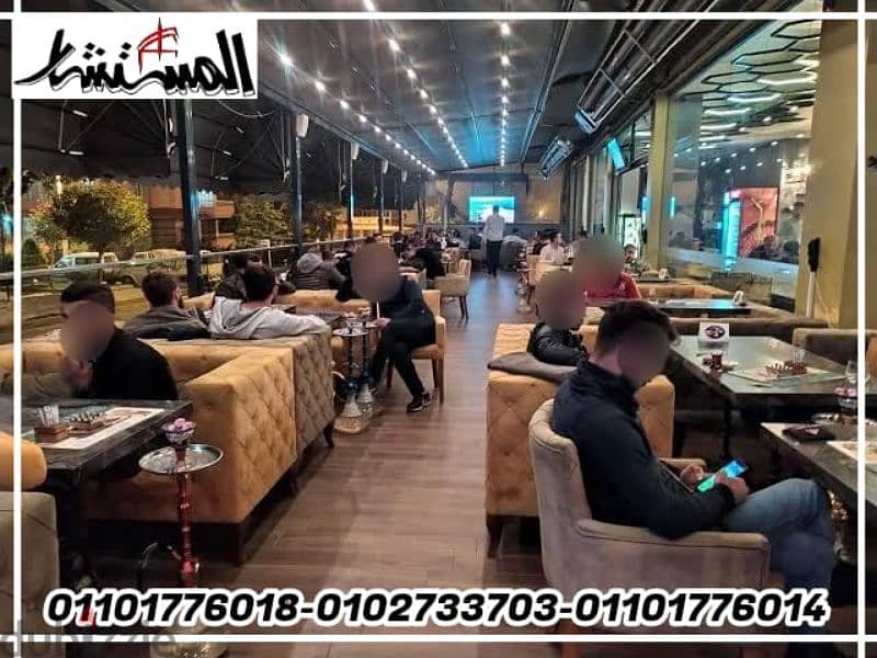 للايجار كافيه 100م مفروش وشغال بموقع متميز سكاى بلازا مول الشروق 0