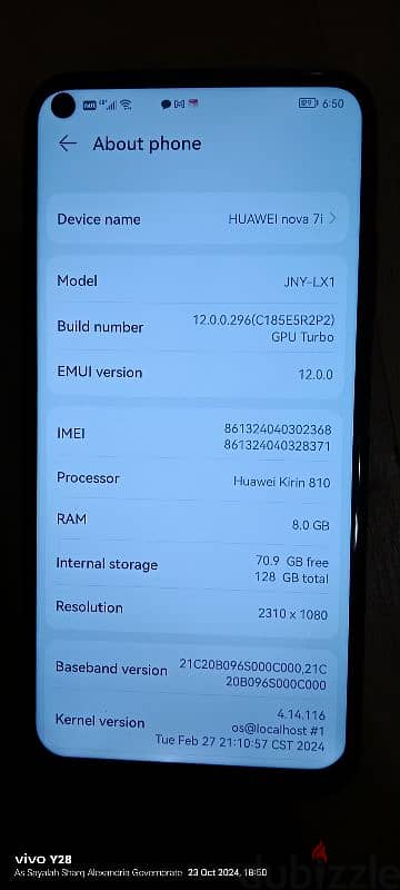 Huawei Nova 7i for sale 3