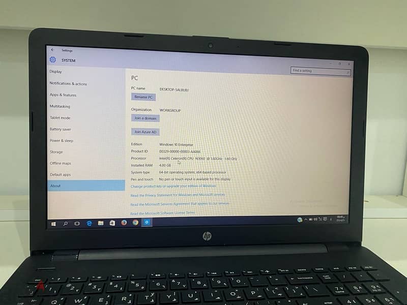 لأب توب hp بحاله كالجديد 1