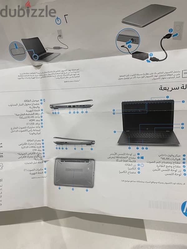 لأب توب hp بحاله كالجديد 4