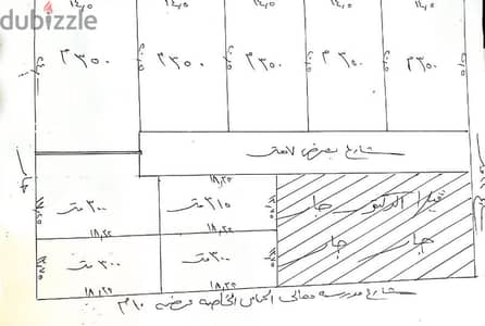 لبناء فيلا ارض بكنيج مريوط مسجلة شهر عقاري سعرالمتر ٥٥٠٠