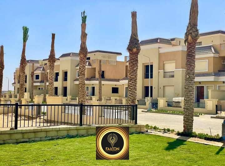 Villa with imaginative green area view directly next to Madinaty with a special cash discount for sale with 8 years installments in Sarai New Cairo 4