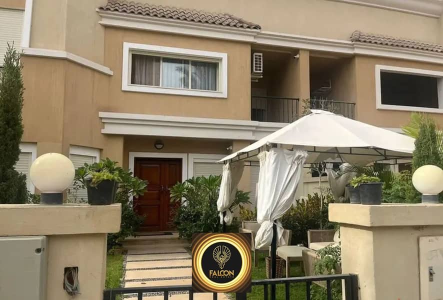 Villa with imaginative green area view directly next to Madinaty with a special cash discount for sale with 8 years installments in Sarai New Cairo 5