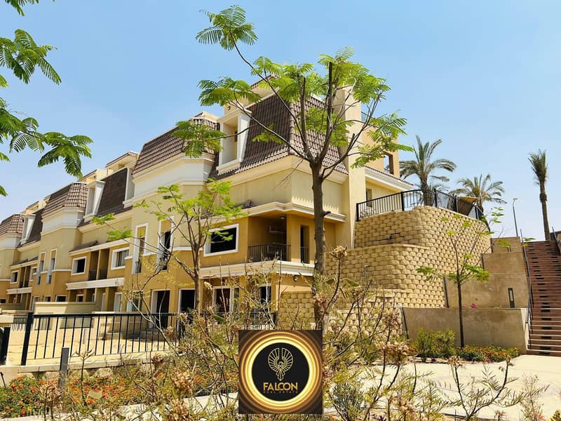 Villa with imaginative green area view directly next to Madinaty with a special cash discount for sale with 8 years installments in Sarai New Cairo 6