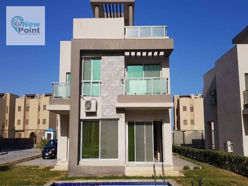 The last duplex 200 m, immediate delivery + ultra super deluxe finishing with air conditioners, sea view in Aroma Ain Sokhna 6