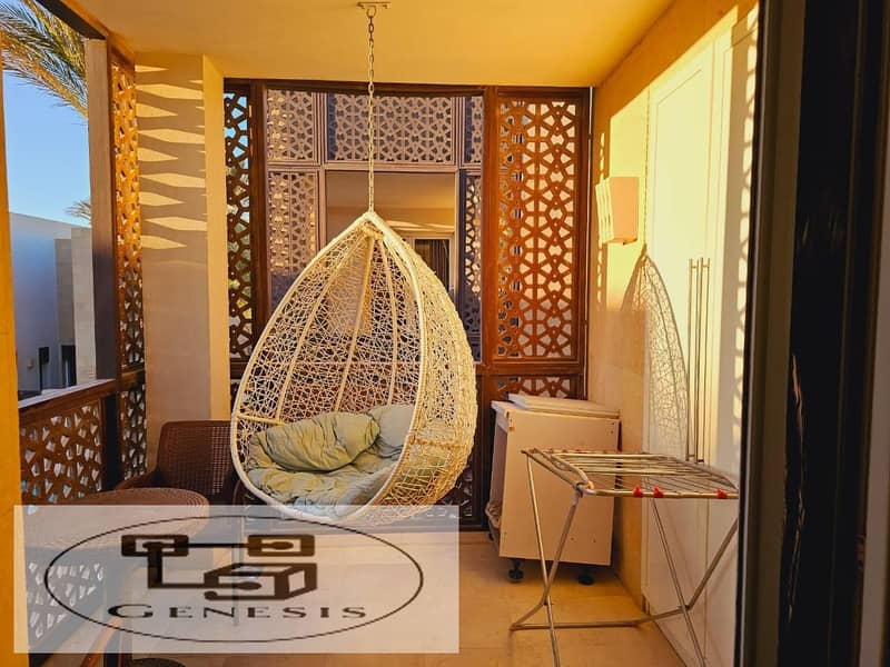 chalet with roof in mangroovy El Gouna fully finished  with AC's sea view 9