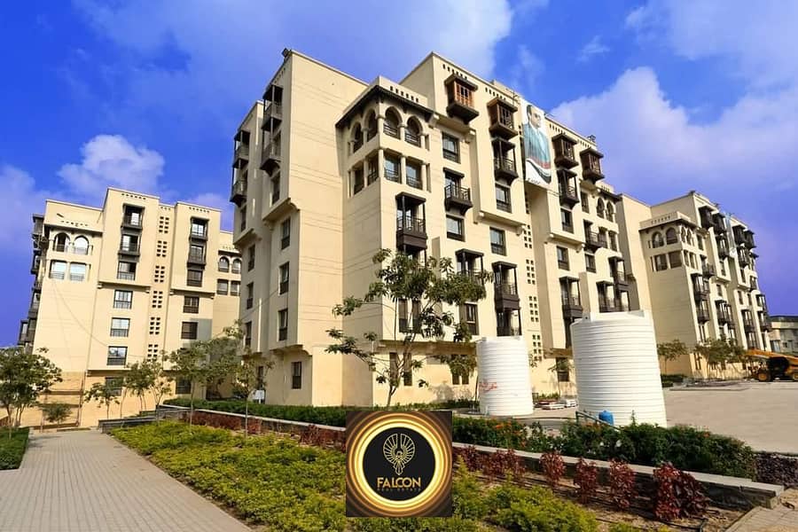 3-bedroom apartment, 150 square meters, for sale, immediate delivery, fully finished, with installments over 7 years, in Al-Fustat Compound 1