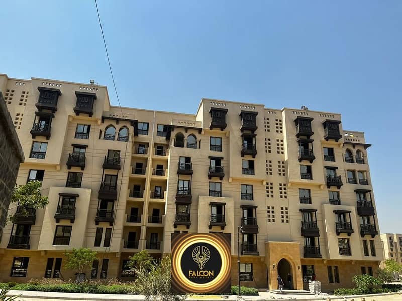 3-bedroom apartment, 150 square meters, for sale, immediate delivery, fully finished, with installments over 7 years, in Al-Fustat Compound 9