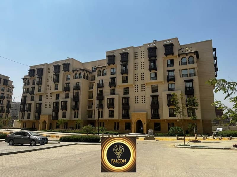 3-bedroom apartment, 150 square meters, for sale, immediate delivery, fully finished, with installments over 7 years, in Al-Fustat Compound 12