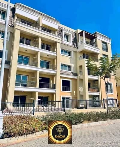 For sale in Sarai Compound, an apartment of 155 square meters, with a distinctive view of the garden, and with cash installments over 6 years