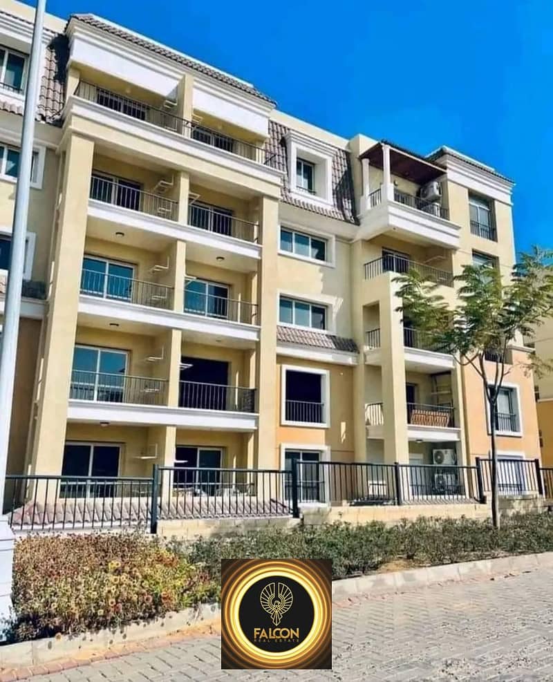 For sale in Sarai Compound, an apartment of 155 square meters, with a distinctive view of the garden, and with cash installments over 6 years 0