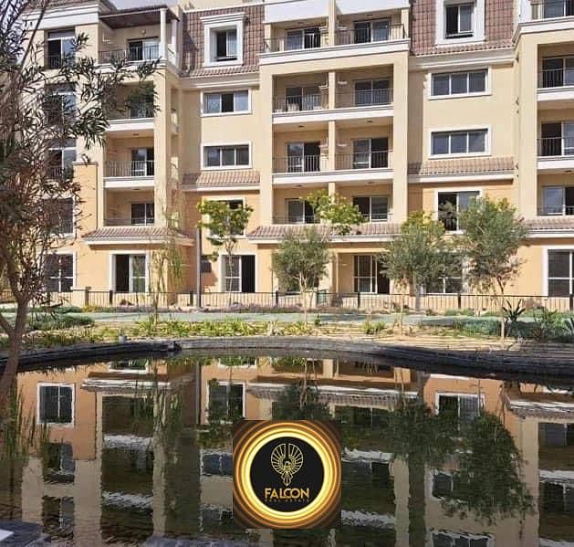 For sale in Sarai Compound, an apartment of 155 square meters, with a distinctive view of the garden, and with cash installments over 6 years 9