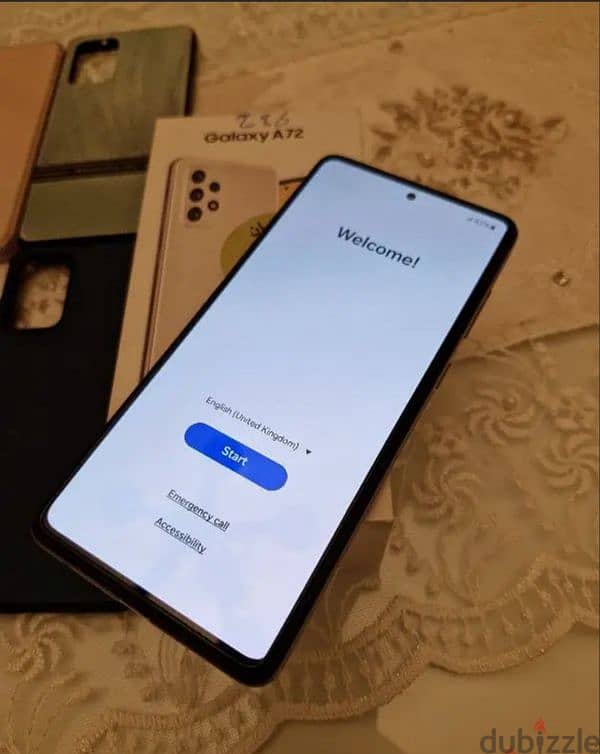 samsung A72 حاله محترمه جدا بجميع مشتملاته 4