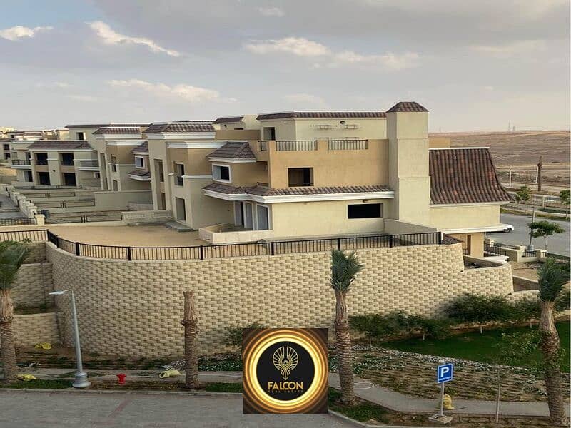 Premium Corner Town House Villa Direct Lagoon 206m With Distinctive Division Prime Location For Sale In Sarai New Cairo Next To Madinaty 9