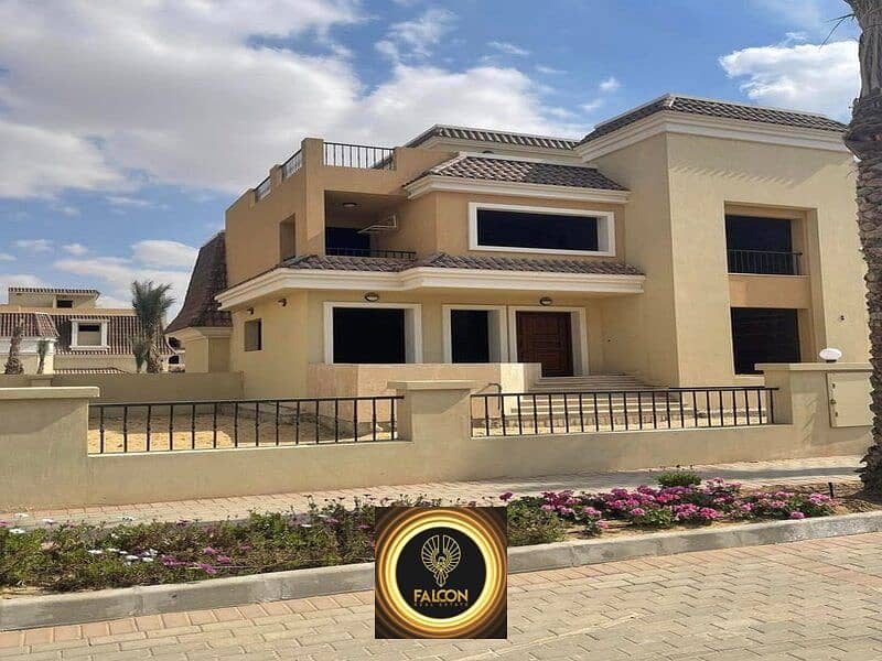 Premium Corner Town House Villa Direct Lagoon 206m With Distinctive Division Prime Location For Sale In Sarai New Cairo Next To Madinaty 10