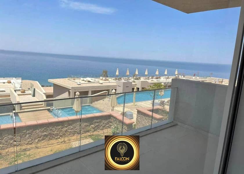 With DP 0% Premium Sea View Chalet Ultra Super Lux Finishing 95m Prime Location For Sale In IL Monte Galala Ain Al  Sokhna With Installments 5