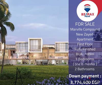 Marville Compound - New Zayed Apartment  For Sale   189m