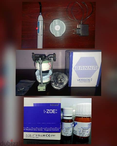 light cure- Articulator-zinc oxide eugenol 0