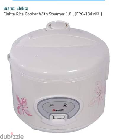 Electa  Rice cooker 1.8 liter