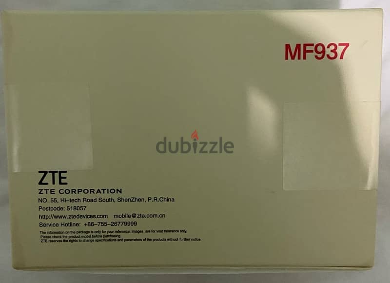 Zte MF-937 4G etisalat network new wtih all component 2