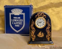 Limoges Table Clock - Gold 22k - Made in France 0