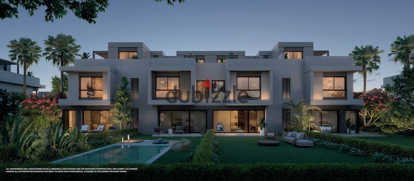 Townhouse for sale at launch price by Hassan Allam Ali Waslet Dahshour Company in Swan Lake 5