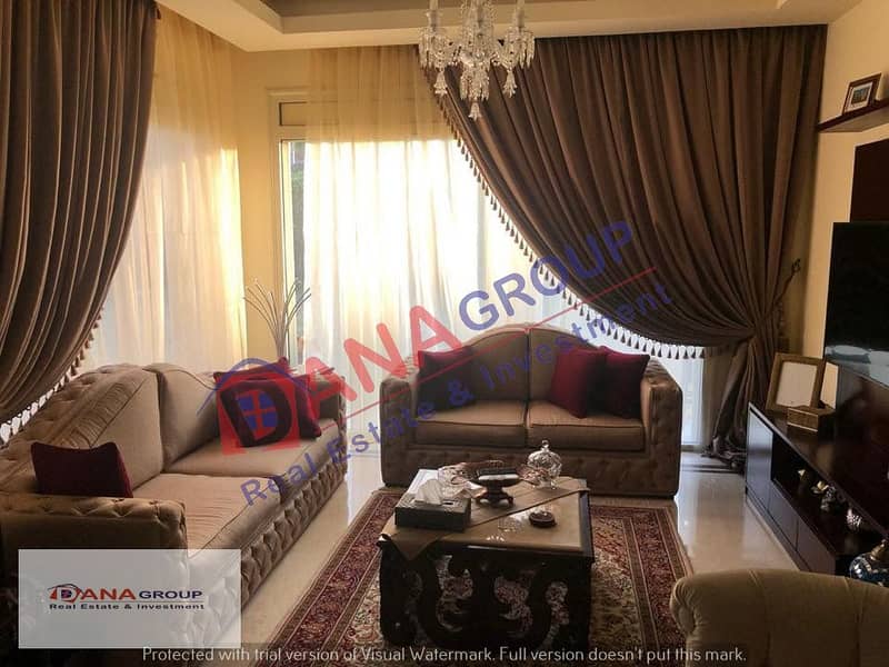 For sale, twin house, 418 sqm, in Meadows Park, Sheikh Zayed  4 rooms, including master /// 3 bathrooms  Ultra Super Luxe finishing  With kitche 5