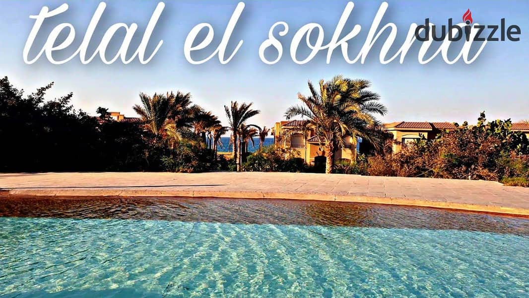 130 sqm chalet directly on the sea for sale in Telal El Sokhna, in installments, next to Porto Telal Elsokhna 3