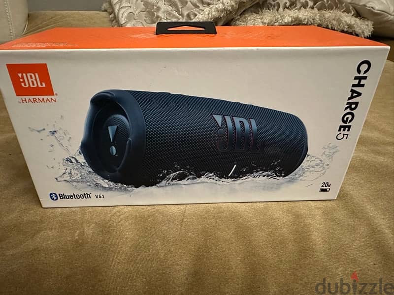 JBL Charge 5 Portable Bluetooth Speaker - Blue 1